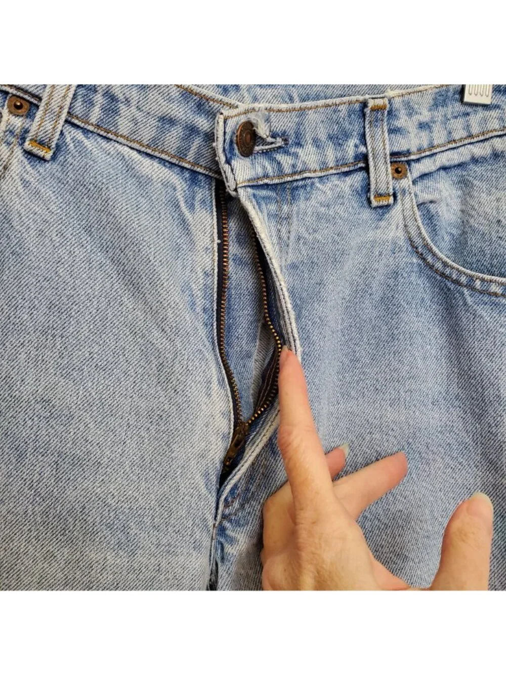 Levi's vintage 1980's 506 straight leg jeans light wash
